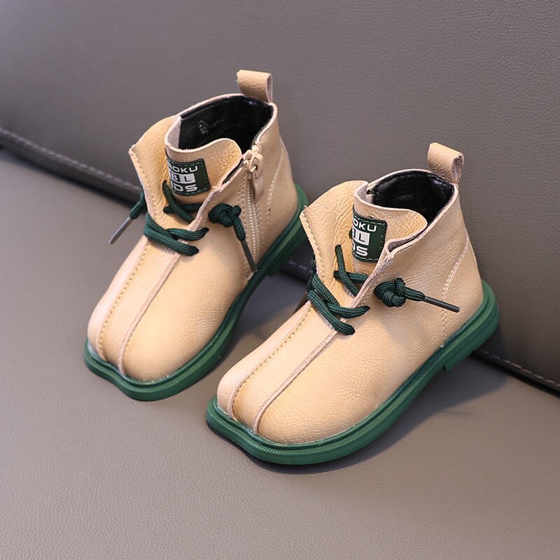 Zapatos de otoño para niños pequeños, botas cortas cómodas de fondo suave, estilo británico, de , de 1 a 6 años,