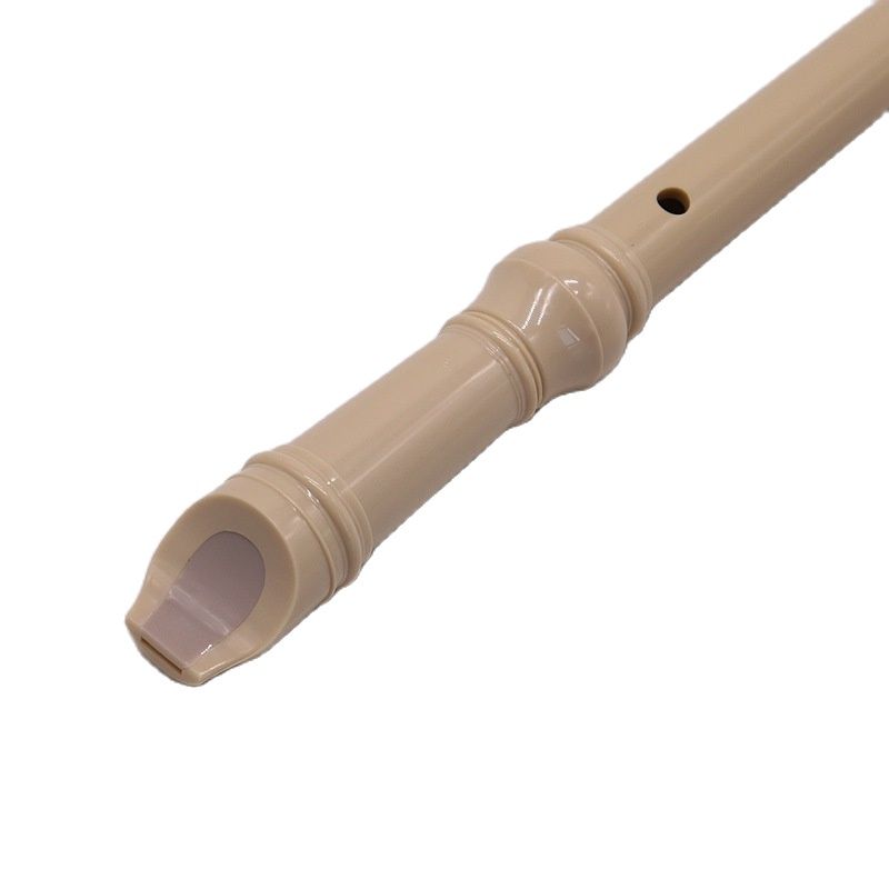 6 Holes ABS resin Flute Recorder German Soprano/Descant Long Flutes Baroque Fingering Clarinet Beginner Flute Detachable White
