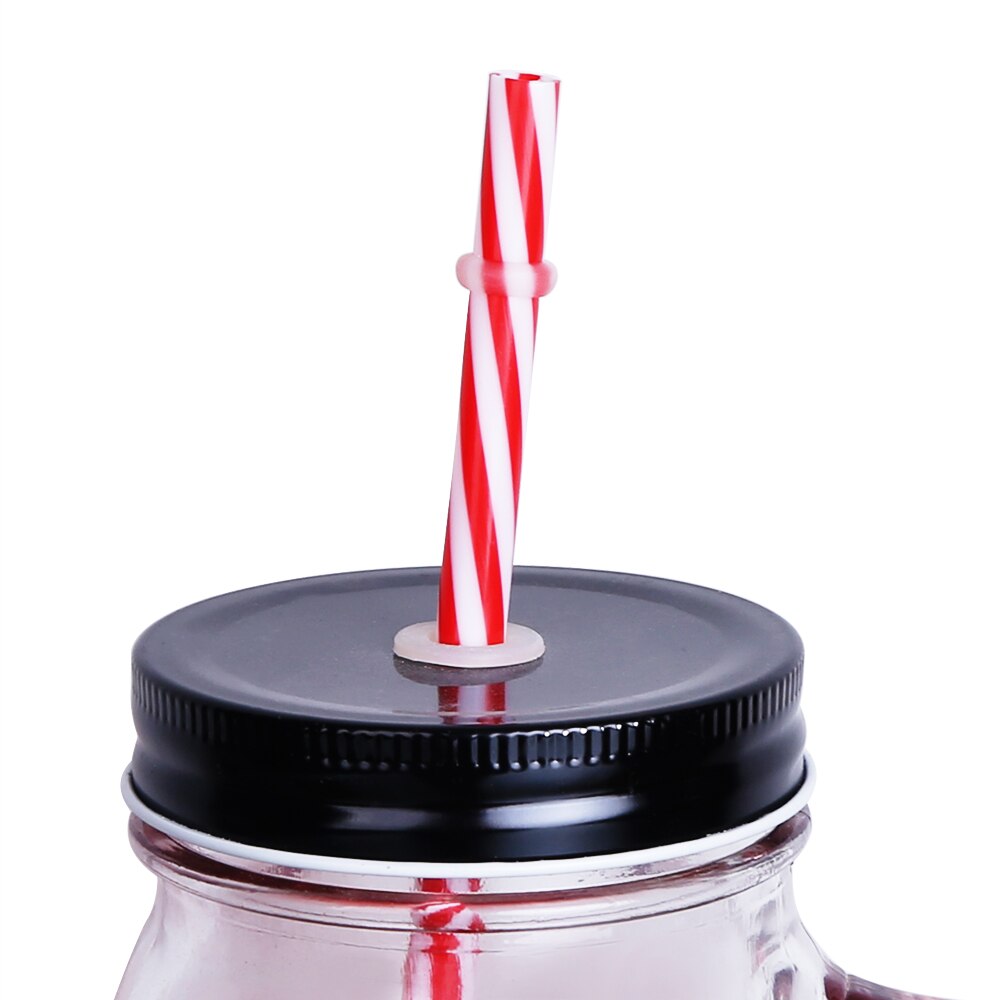 Tasse de bière en verre de 500ML | Bocal pour crâne de maçon 1 pièce, tasse de bière au avec une paille et couvercle comme décoration de Bar maison pour boire un paquet