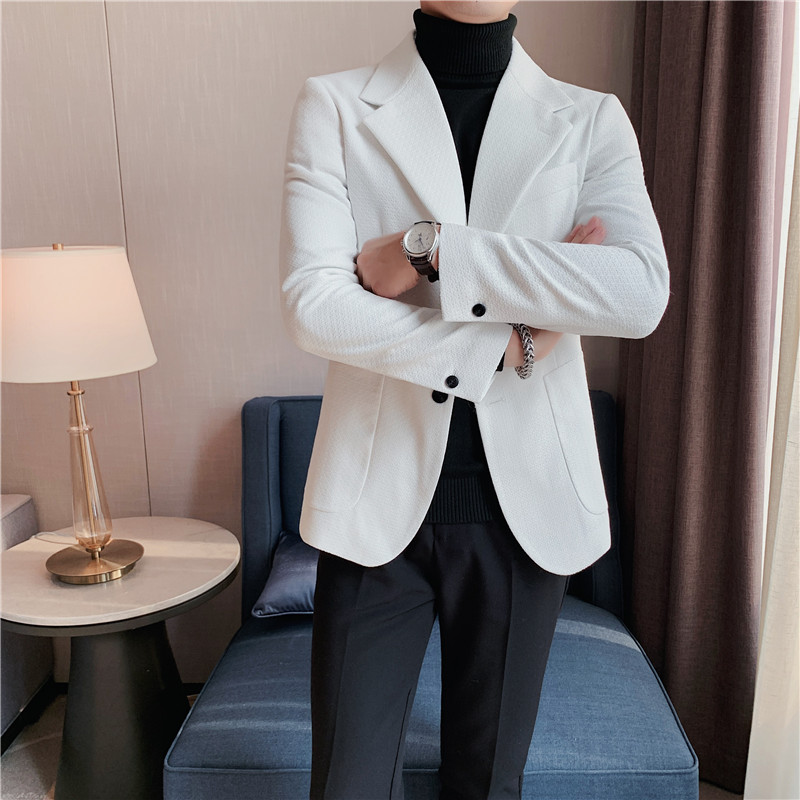 2022 Men Suit Brand Men&#39;s Blazer Luxury Wool Thick Men Classic Business Suits Jacket Male Luxurious Slim Blazers S-3XL