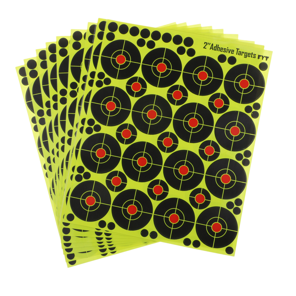 160pcs 2'' Shooting High Visibility Florescent Paper Targets for Training