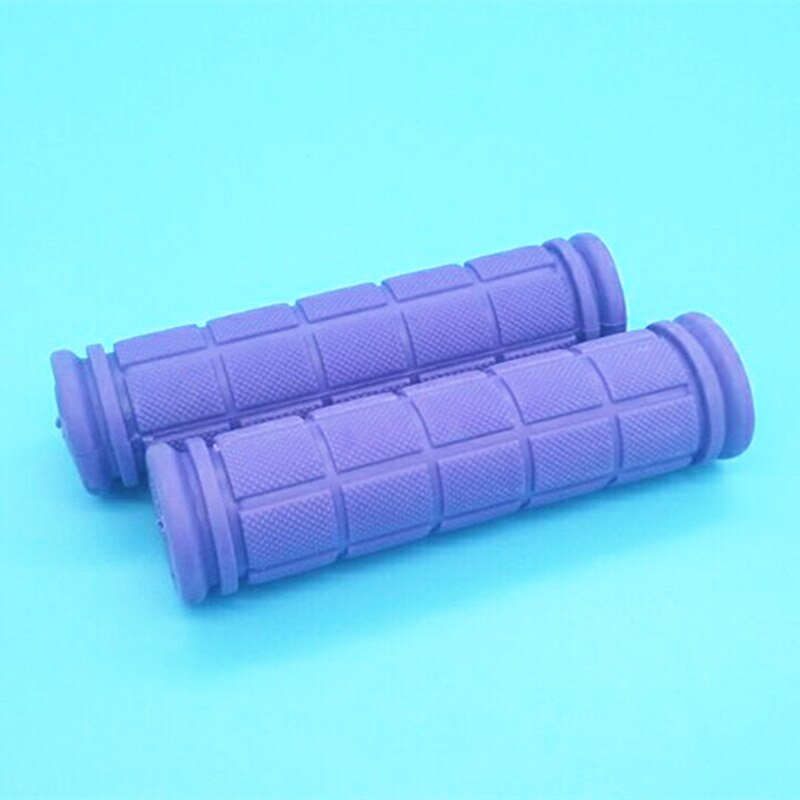 Rubberen Grip Handvat Handvatten Kleurrijke Anti-Slip Kind Kinderen Kids Fiets Fietsen Bar Grips Hand Cover Mtb Fietsen onderdelen: purple