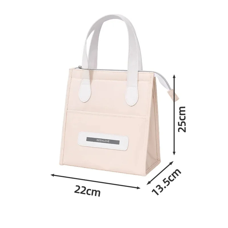Portable Handheld Lunch Box Bag Insulated Lunch Bag for Work And School Outings Easy Carry Bento Bag Food Storage Pouch: Blue