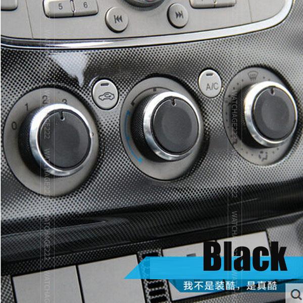 Accessoires pour Ford Focus Mondeo interrupteur bouton chauffage climatisation bouton cadrans réaménagement rotatif Mk2 Mk3: black