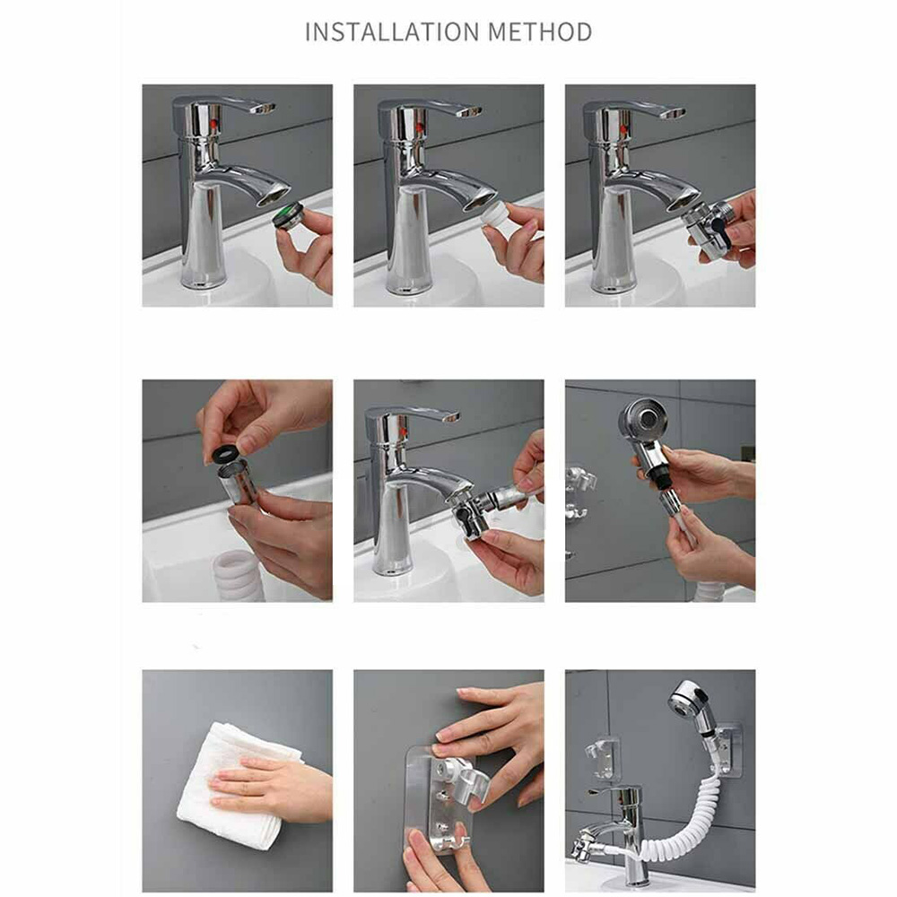 Brusehoved til vandhane vask vandbesparende sprinkler brusebad vandhane filter brusebad tilbehør til brusebad accessori bagno cocina