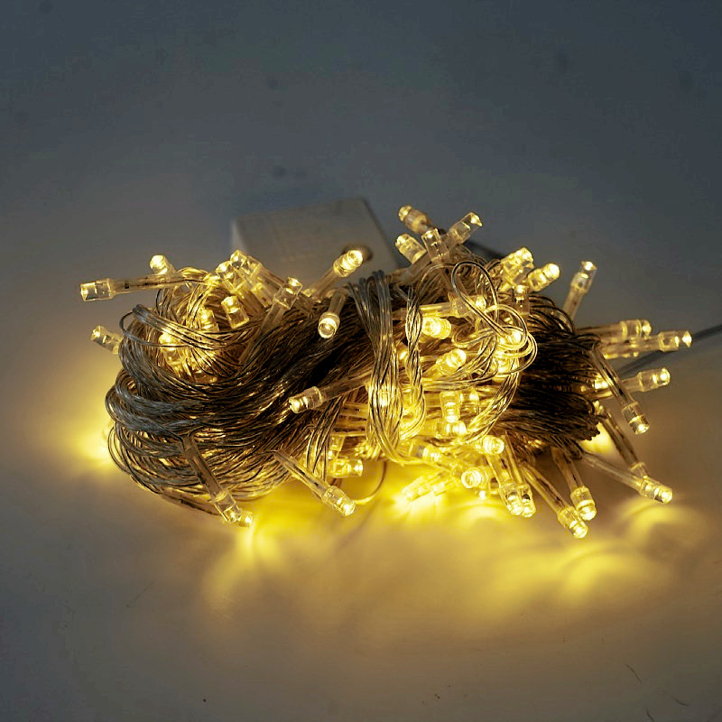 5/10M Girlande Weihnachtsbaum Gebühr Licht Batterie Kasten Schnur Lampe Kette Wasserdicht Hause Hochzeit Party draussen Dekor: veränderbar / 650W