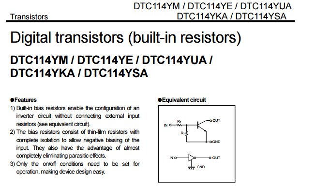 Rohm originele DTC114YE UMZ12N 50 stks/partij