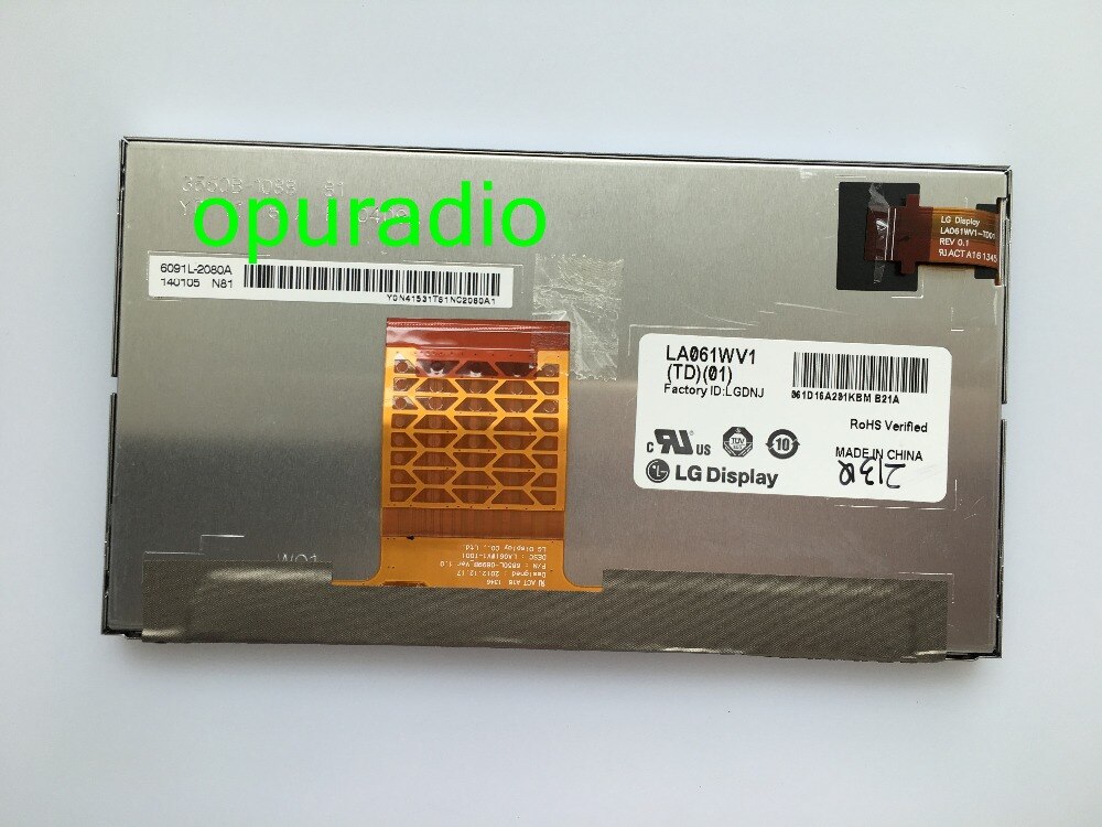 Nueva y Original pantalla táctil LA061WV1 (TD) (01)/LA061WV1-TD01 para RAV4 Camry