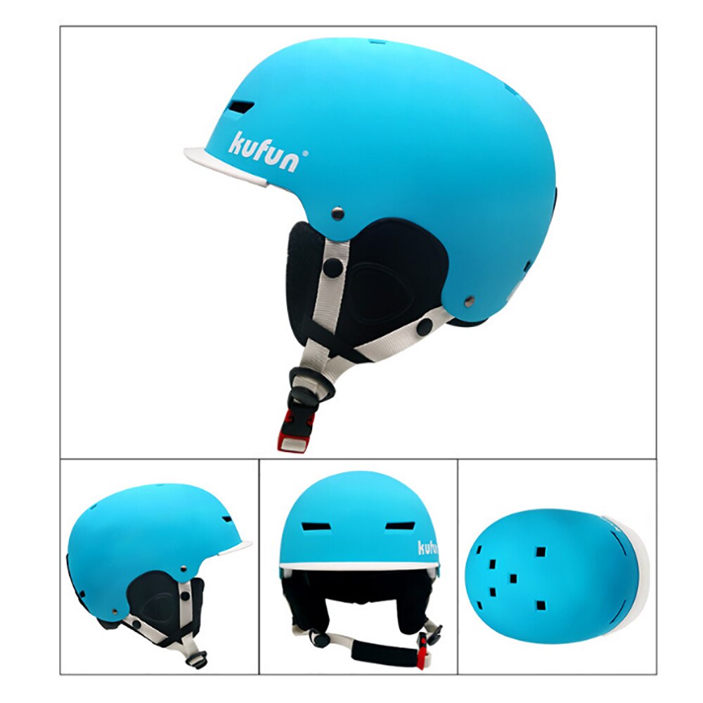 Volwassen Winddicht Ski Helm Voor Mannen Vrouwen Professionele Schaatsen Helm Skateboard Snowboard Sport Helmen Warmte: Blue / 55cm-57cm(M)