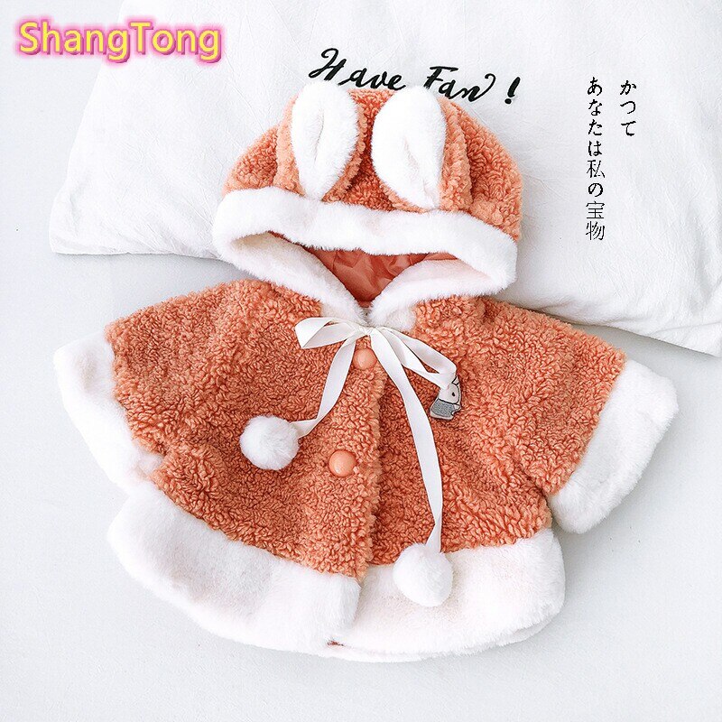 Newborn Baby Coat Autumn Winter Unisex Cotton Hooded Cartoon Christmas baby winter 2 Color baby girl winter coat 0-18M 2019New