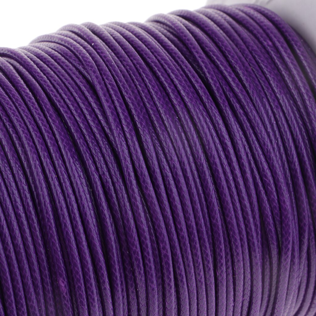 80 Meters 2mm Cotton Waxed Cord Beading DIY Jewelry Making Thread for Leather Sewing Crafting Shoe Bag