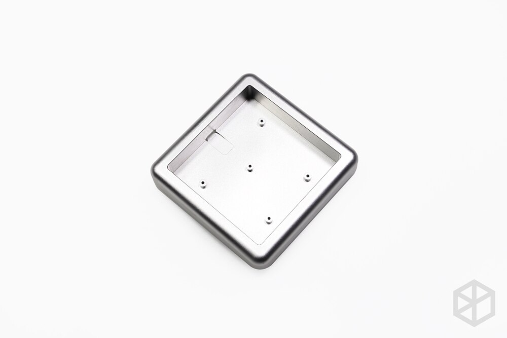 Anodized Aluminium cubic case for bm16a bm 16 bm16 keyboard acrylic panels stalinite diffuser can support Rotary brace supporter: BM16 Case Silver x1