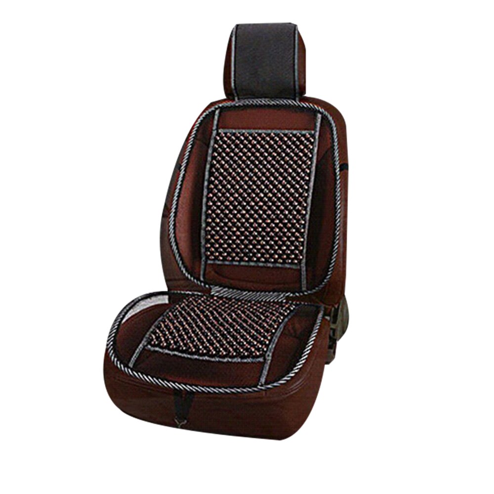 Summer Car Seat Cover Cooling Cushion Mesh Mat Universal Massage Wood Beads Hollow Breathable Cool Pad Cushion Mar19: B