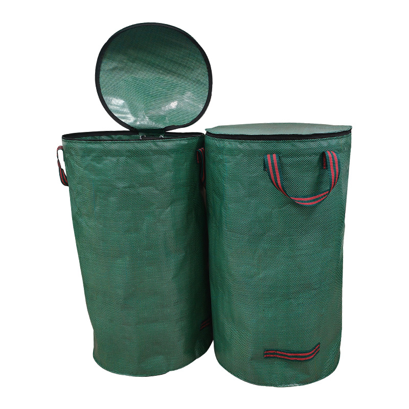 120/200L Opvouwbare Tuin Vuilnis Afval Container Opbergtas Herbruikbare Tuin Tas Grote Capaciteit Blad Zak Licht Prullenbak