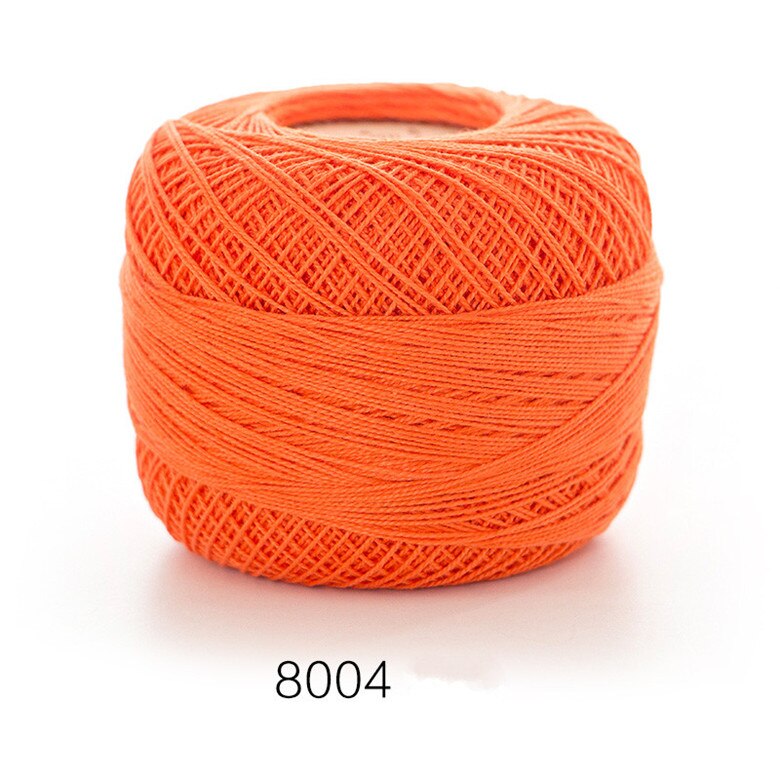 100%  bomuld 50g/ stk 0.8mm blonde hæklegarn  by 1.5mm hæklenåle, håndstrikket babysilke tyndt garn til strik: 8004