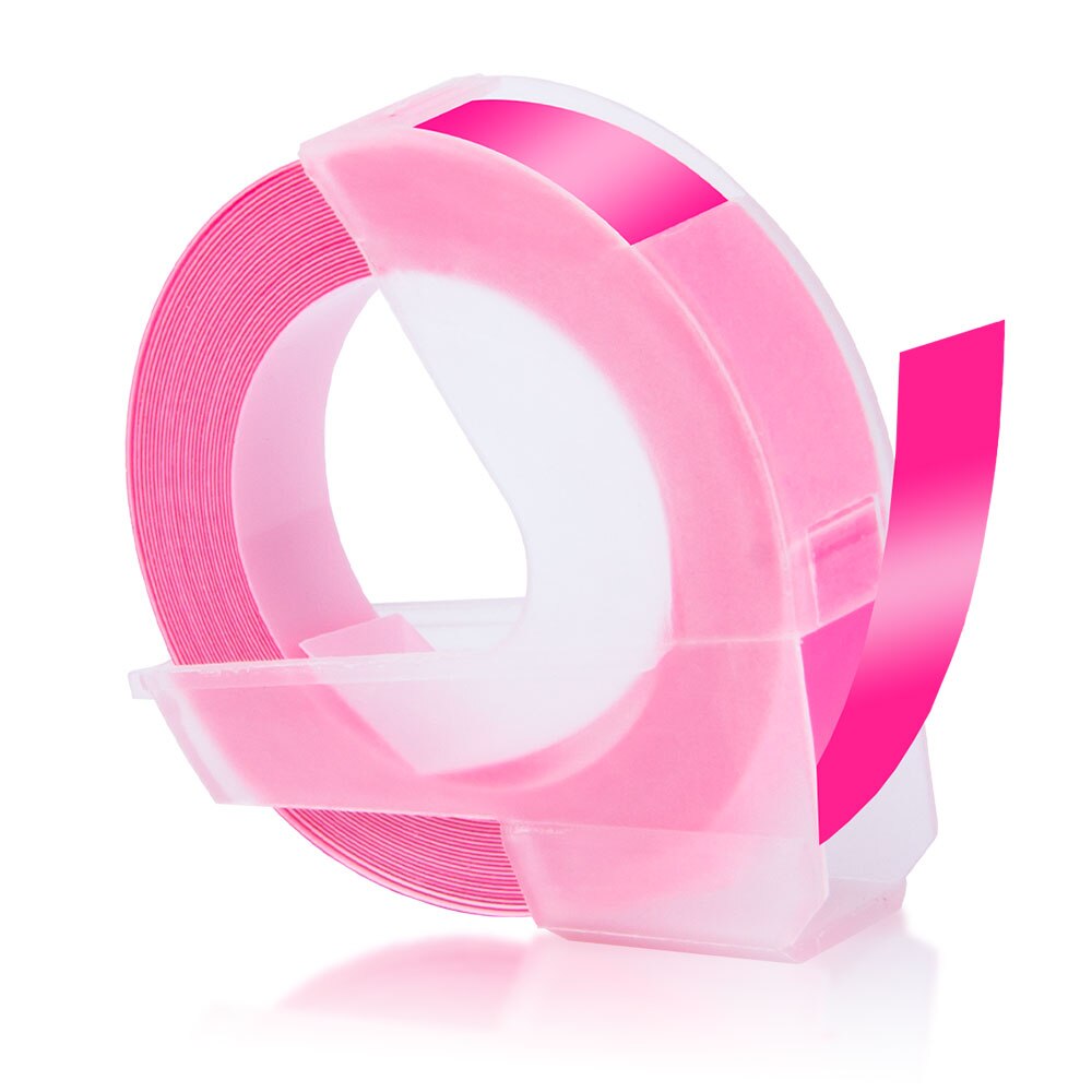 Topcolor kompatybilny Dymo 3D taśmy etykietowe tłoczenie etykiety dla Dymo drukarka do etykiet drukarka wstążka maszyna do etykietowania 1610 Motex E101: Fluo Pink