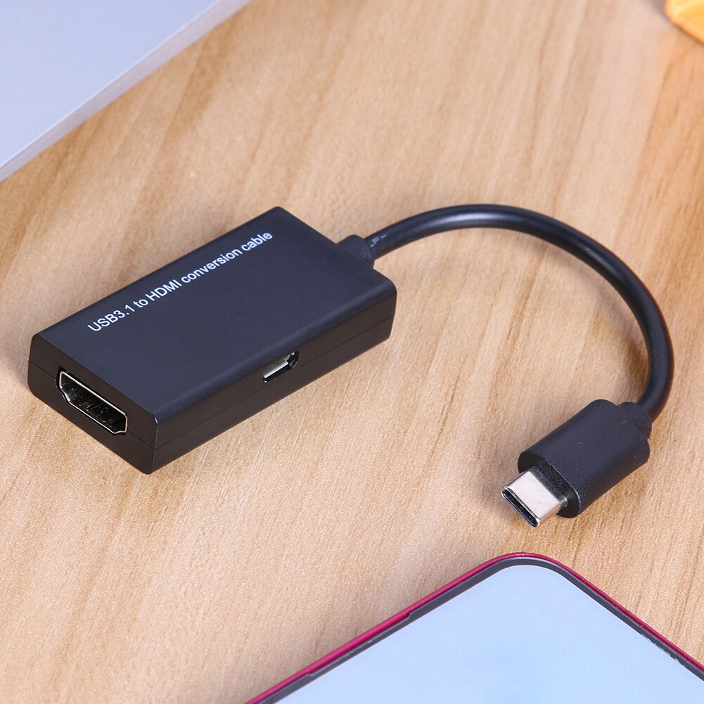 Converter Voor Mhl Android Mobiel Tablet Usb 3.1 Type C Naar Hdmi-Compatibel Vrouwelijke Adapter USB-C Adapter Converter