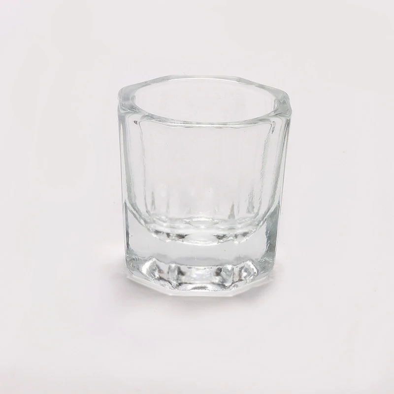 Acrylic Powder Liquid Crystal Glass Cup Aurora Colorful Cup Nail Brush Washing Mug Nail Art Tools Liquid Powders for Mixing Bowl: Lavender