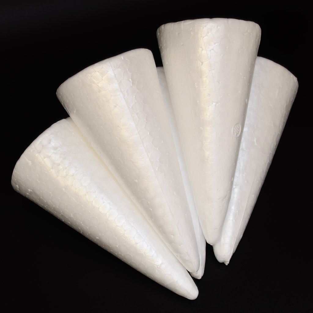 Neue Heiße 5 Stück DIY Weihnachten Baum Styropor Dekorative Schaum Material für freundlicher 150mm Weihnachten Ornament Handwerk liefert