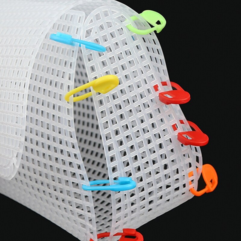 Plastic Mesh Cloth DIY Purse Frame Bag Making Special-shaped Clear Grid Shaping Sheet Hand Woven Mesh Sheets