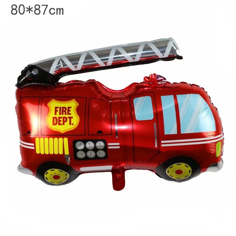 Décorations de table jetable pour cérémonie prénatale et fête prénatale pour adultes et camion de pompier Sam: Big balloon