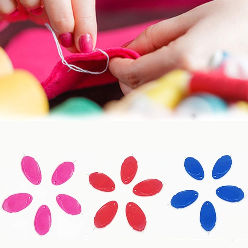 10 stk nåletråder håndmaskine systing indsættelsesværktøj til syning nem automatisk sliver buetråd nåletråder