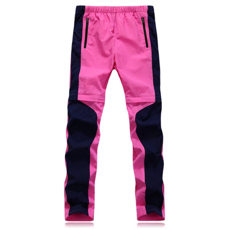 Mountainskin Vrouwen Zomer Quick Dry Verwijderbare Broek Sport Outdoor Ultra Licht Ademend Camping Trekking Vissen Broek VB087: Rose / Asian Size M