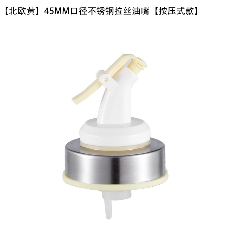 Yomdid Duurzaam Bottle Cap Stopper Voor Olie Fles Kruiden Fles Saus Azijn Olie Nozzle Spuit Verzegeld Deksel Keukengerei: A Yellow