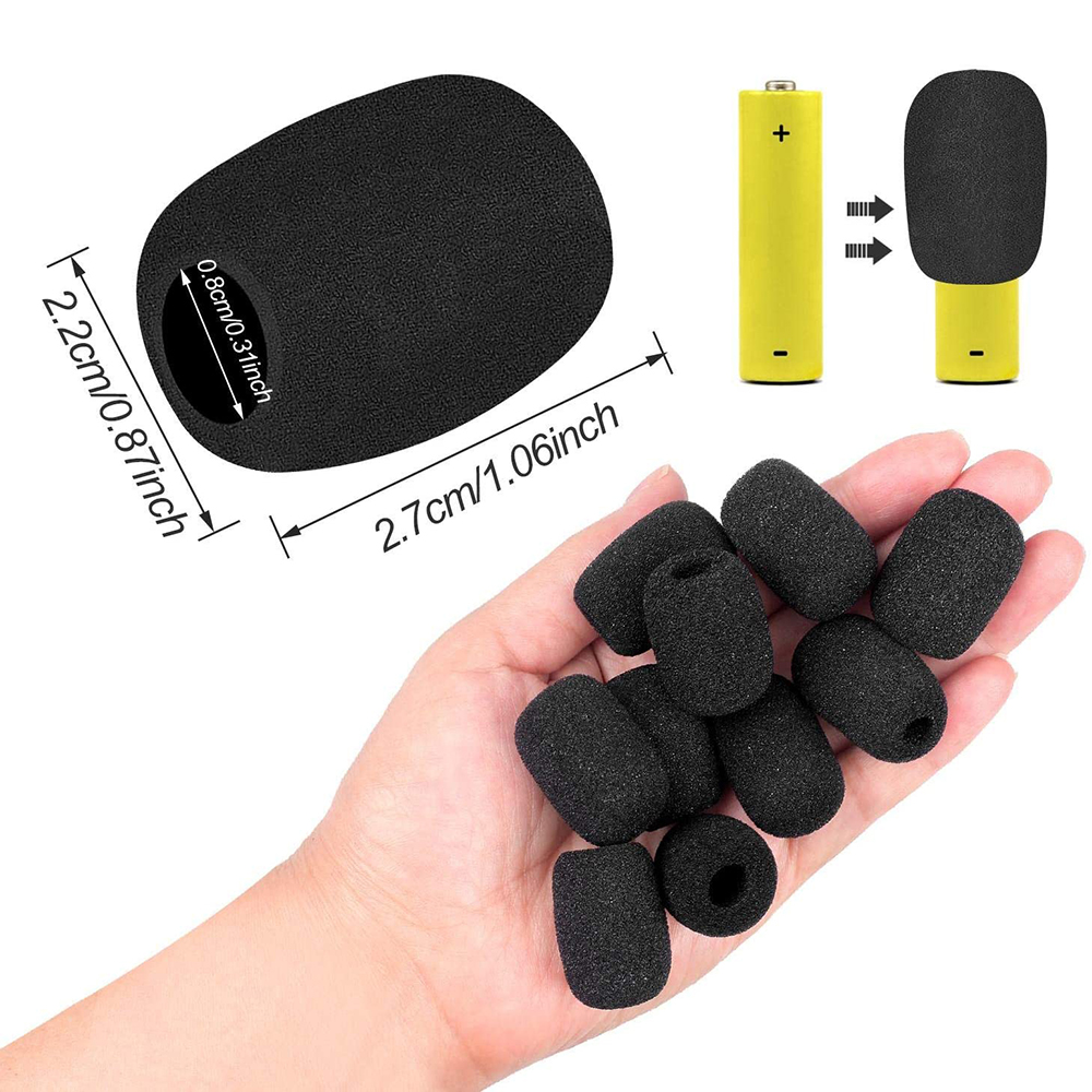 5/10 Pcs Headset Vervanging Foam Microfoon Cover Soft Protector Telefoon Mic Cover Microfoon Voorruit Windshied Headset