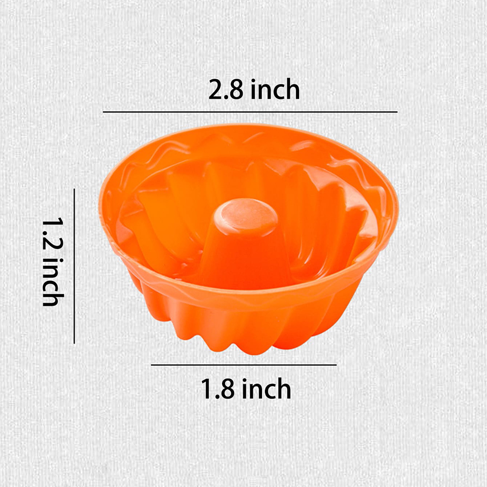 6 pezzi stampi per torte in silicone muffin tazze per torte crostata di uova cupcake dessert stampo da forno strumenti da forno colore casuale