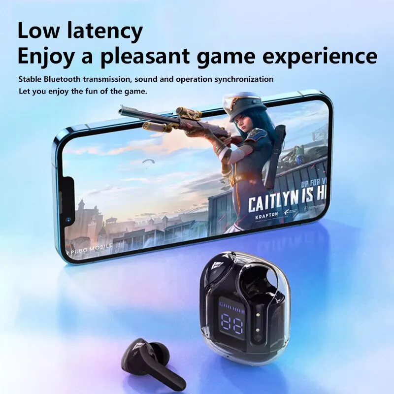 Auriculares Bluetooth BT30 PRO Tws transparentes con pantalla Digital LED auriculares intrauditivos inalámbricos para Xiaomi Huawei iPhone