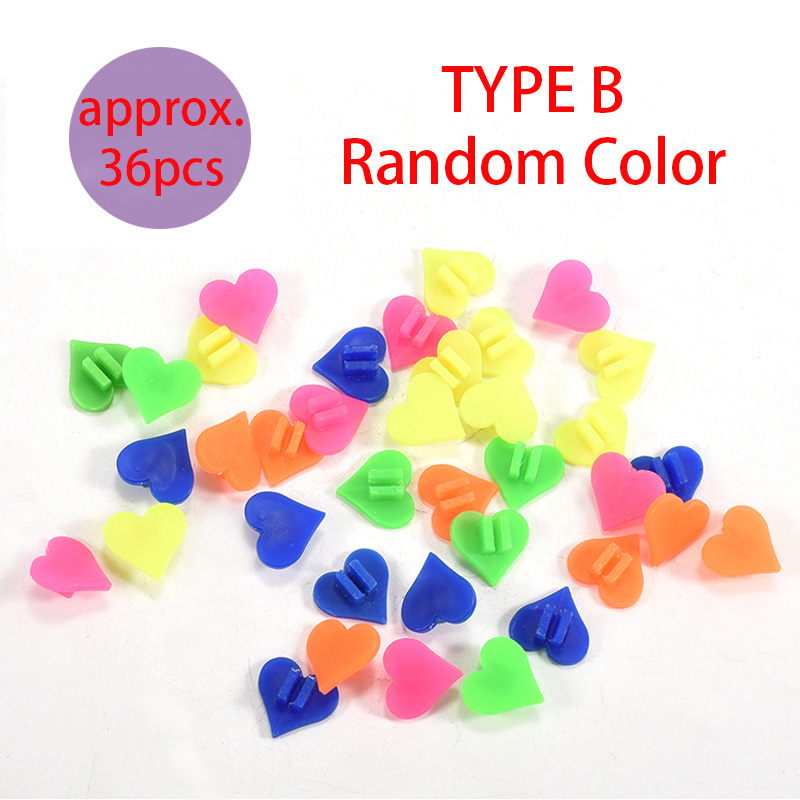 36 Uds. Clips de decoración coloridos para niños, cuentas de radios de rueda de bicicleta de plástico multicolor, para niños, accesorios para bicicletas: YELLOW