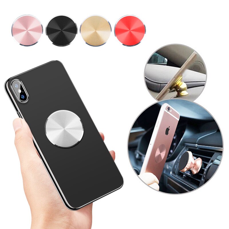 Nowy iphone naklejka metalowa płyta dysk żelazny arkusz magnes uchwyt na telefon komórkowy akcesoria do magnetycznych stojaków na telefon samochodowy