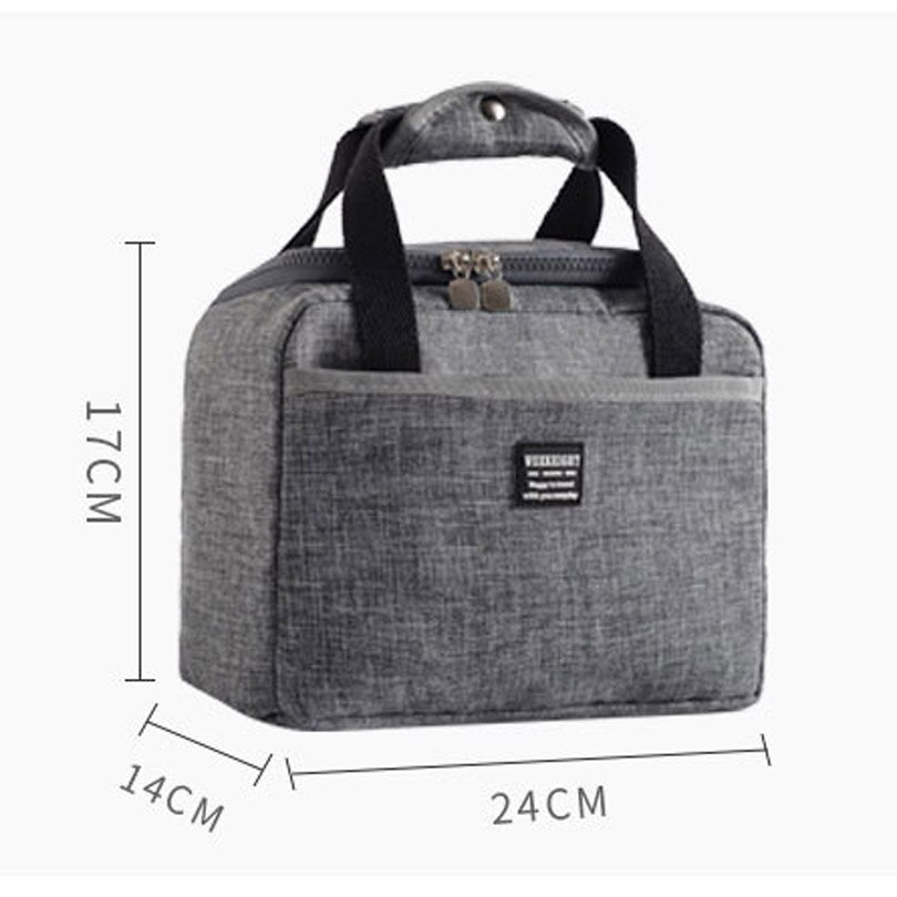 Värmeisolerad lunchlåda tote svalare handväska bento påse middag behållare skolmat förvaringsväskor bärbar lunchpåse