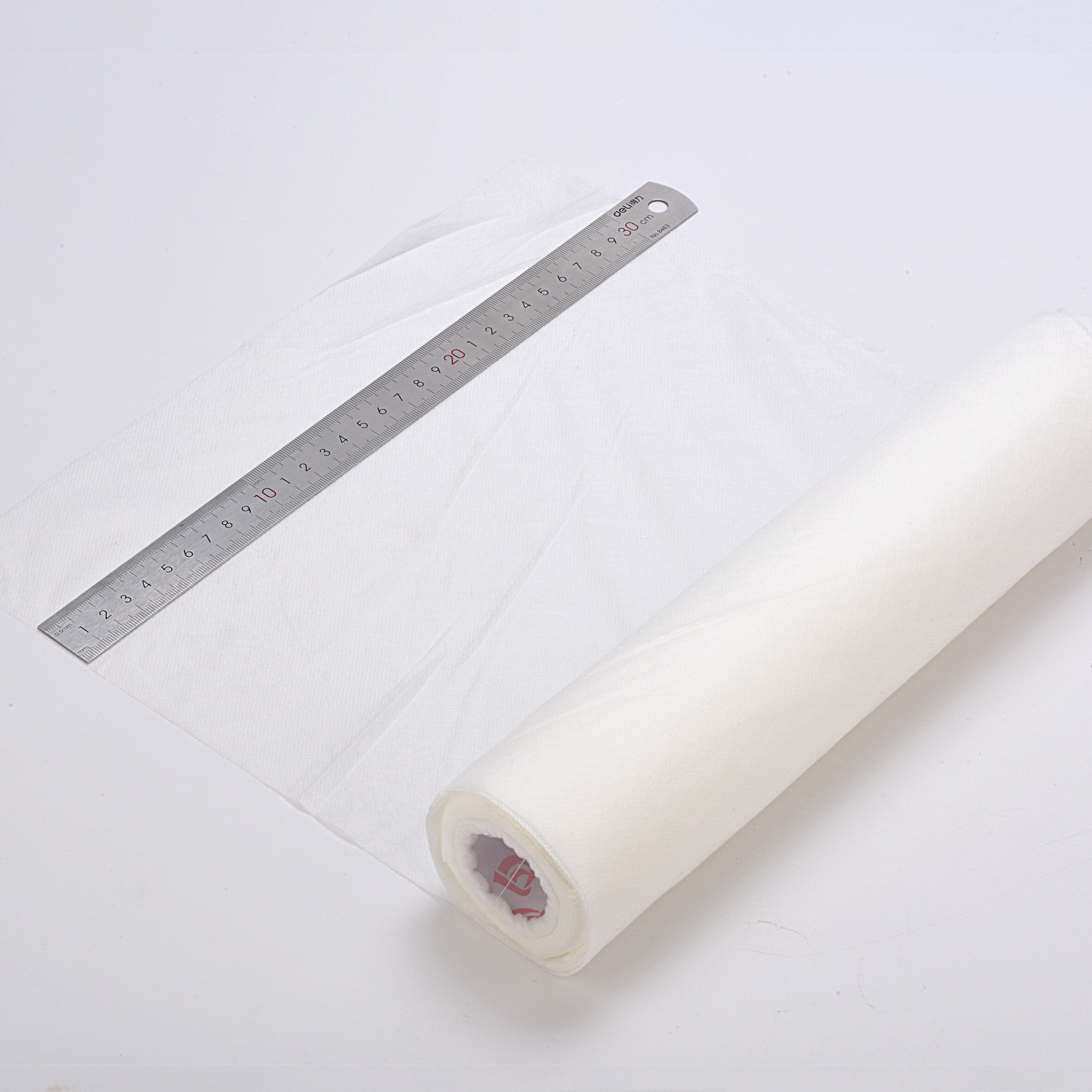 Simthread tecido estabilizador para bordado, solúvel em água, 40gsm 30cm x 10 yds para fsl, bordado em toalha/veludo/veludo