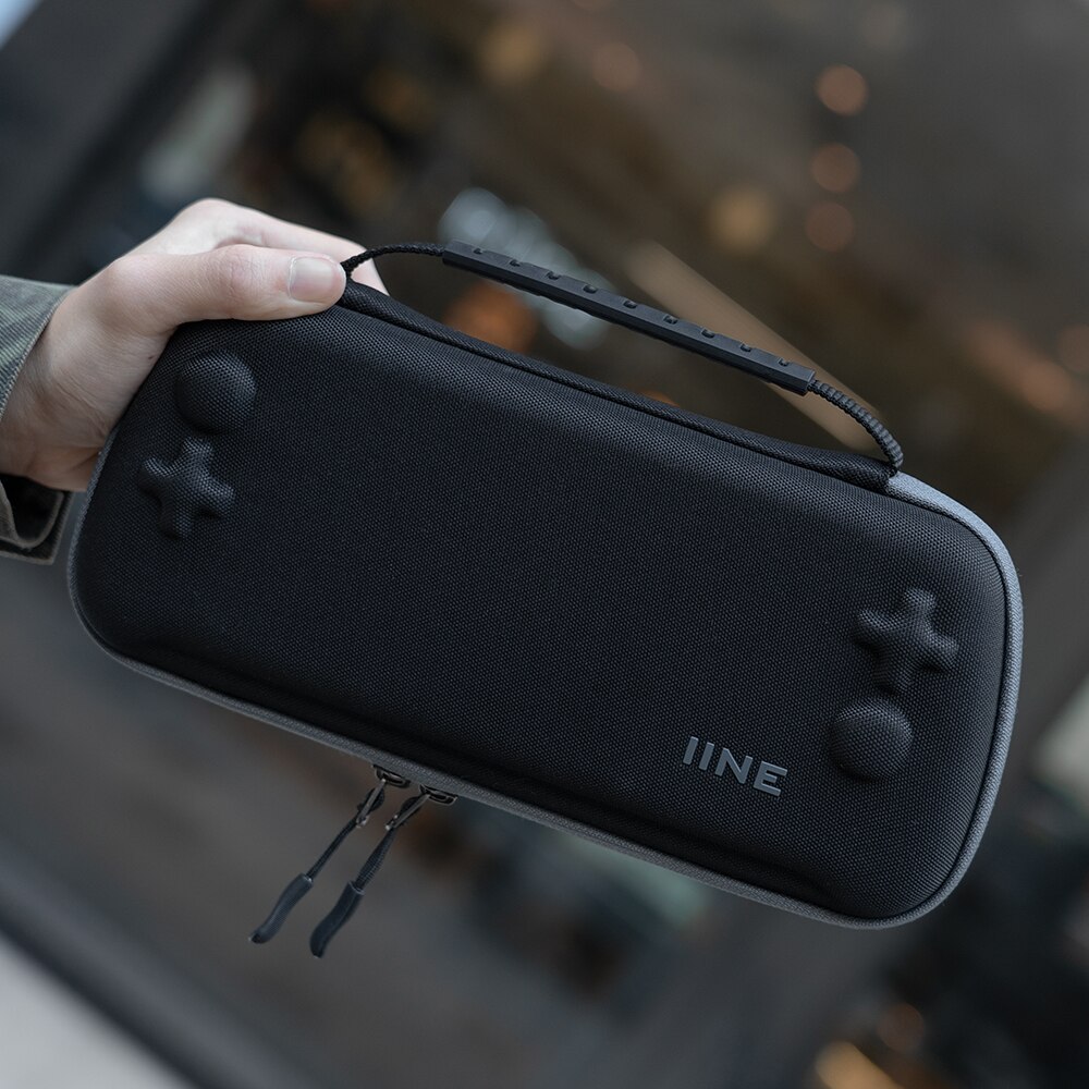 Line storage bag fits wake up controller version 2 compatible nintendo switch/oled: Black