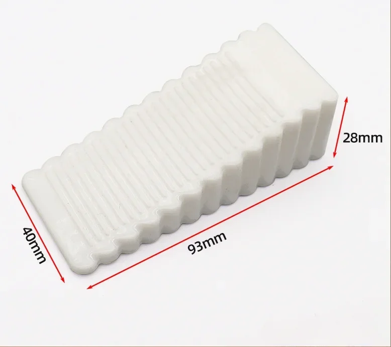 Tope de puerta de goma móvil, sin taladro, antideslizante, anticolisión, cuña frontal para el hogar, Protector de muebles: Gris