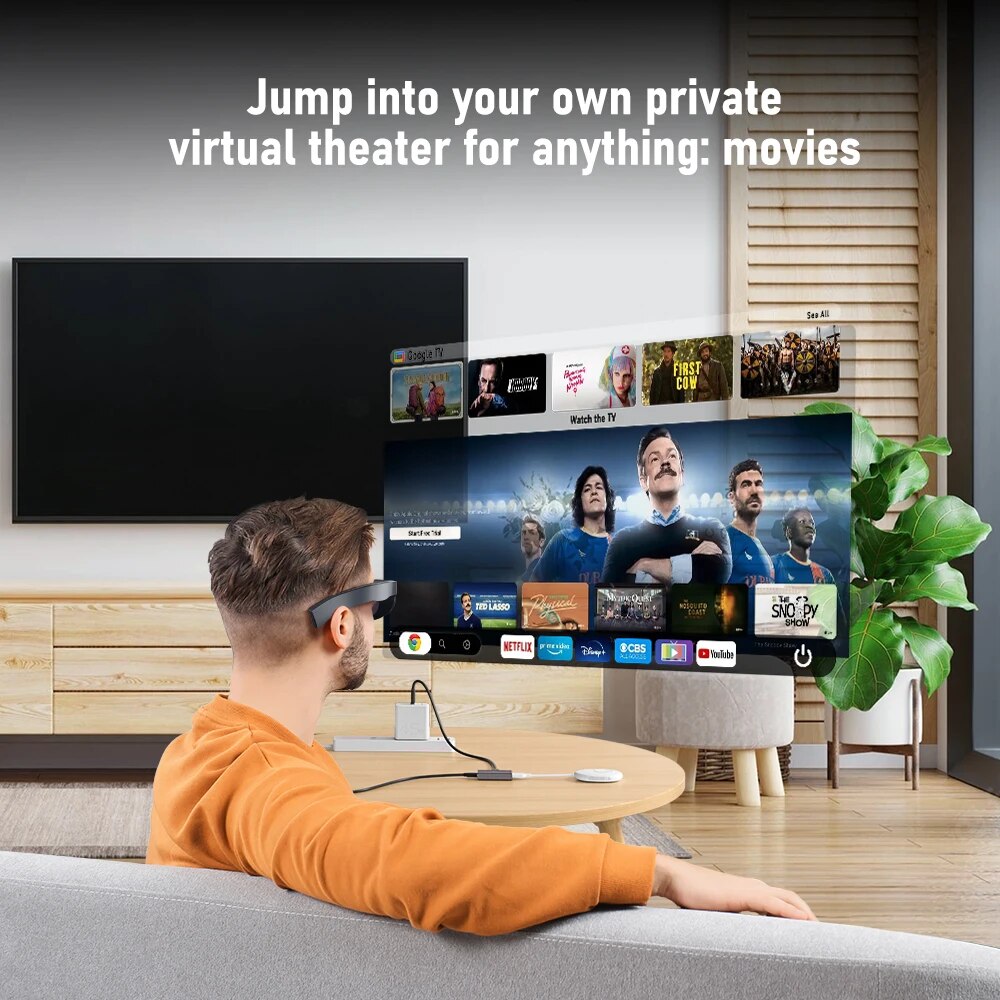 Lemorele HDMI na USB C 4k 60Hz AR Konwerter okularów Adapter HDMI Wyświetlacz do przenośnych konsol do gier USB-C Różne pudełko TV