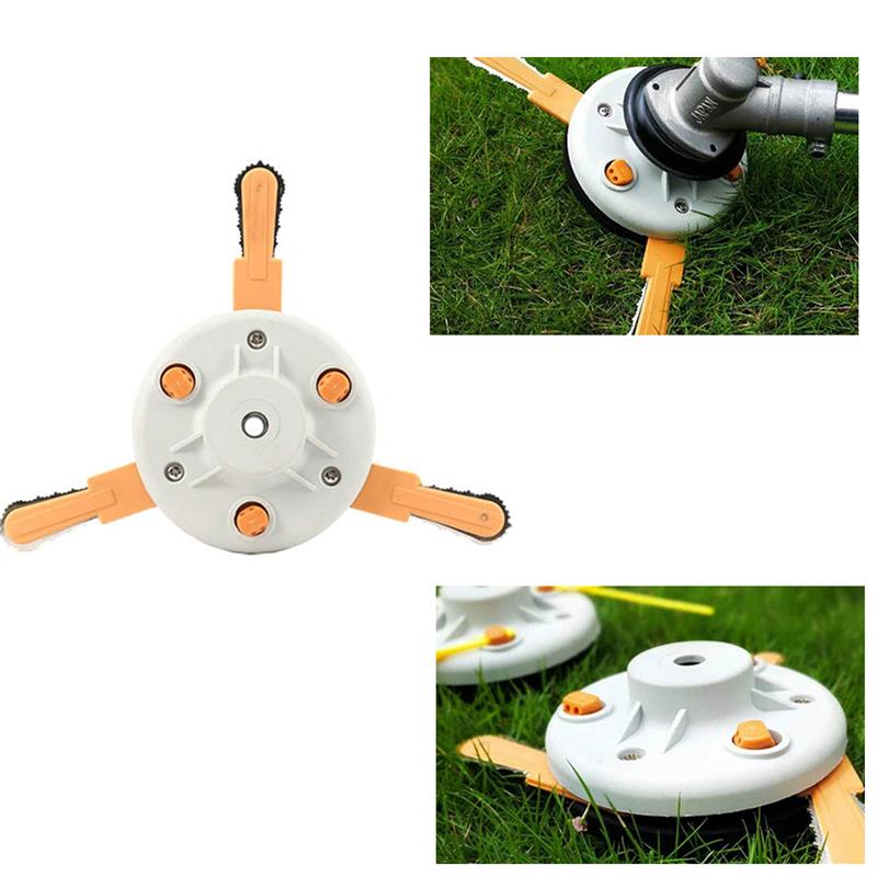 Dual-Gebruik Hooi Maaier Hoofd Maaier Blade Nylon Wieder Werk Hoofd Blade Trimmer Hoofden Gras Bosmaaier Tuin Maaier accessoires
