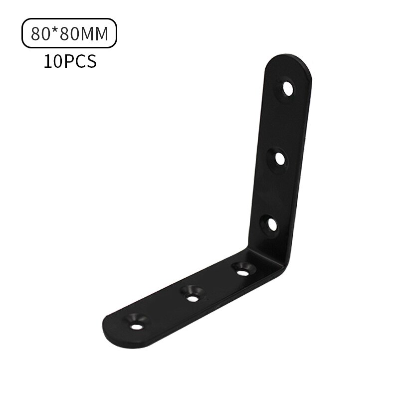 90 Angle L Shaped Shelf Bracket L Bracket Corner Code Wall Mount: 8x8cm