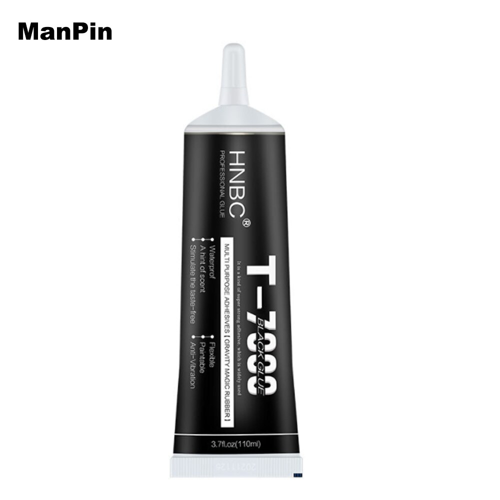 15ml t7000 schwarze klebestellen für lcd-bildschirmrückseite, akkuabdeckung, blende, rahmen, verzogene kanten, klebstoff, metall, diy-werkzeuge für tablets und mobiltelefone