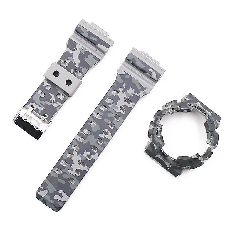 Camouflage résine bracelet montre pour hommes accessoires broche boucle sangle étui pour Casio CASIO G-SHOCK GD120GD100GA110GA100 hommes bracelet de montre
