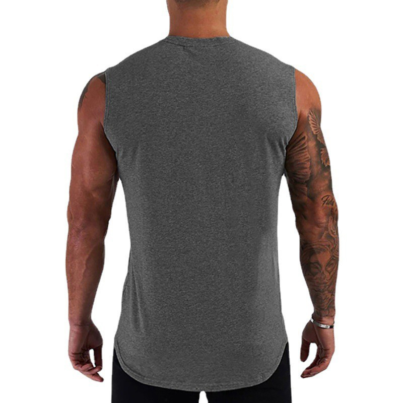 Compression Gym Tank Top Men Summer Cotton Bodybuilding Sleeveless T Shirt Fitness Clothing Mens Workout Sportswear Muscle Vests