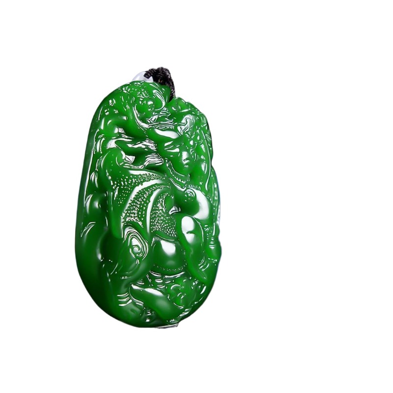 Hetian jaspis pixiu-hänge trendigt boutique-enhörningshänge för män och kvinnor