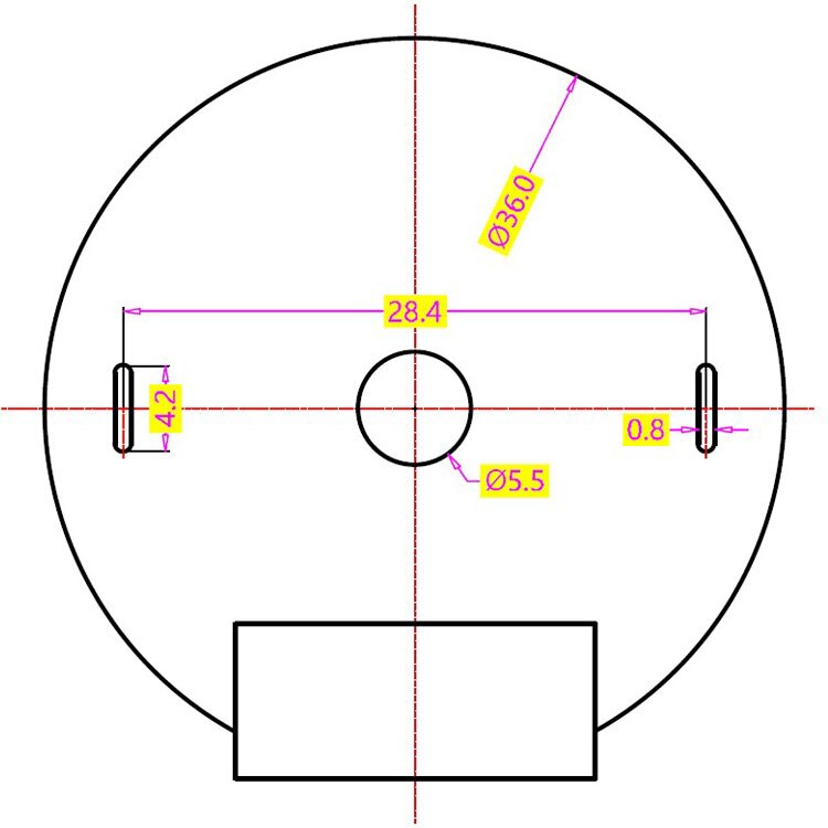 Hall Encoder Magnetische Code Schijf Magnetische Inductie Roterende 3650 Motor