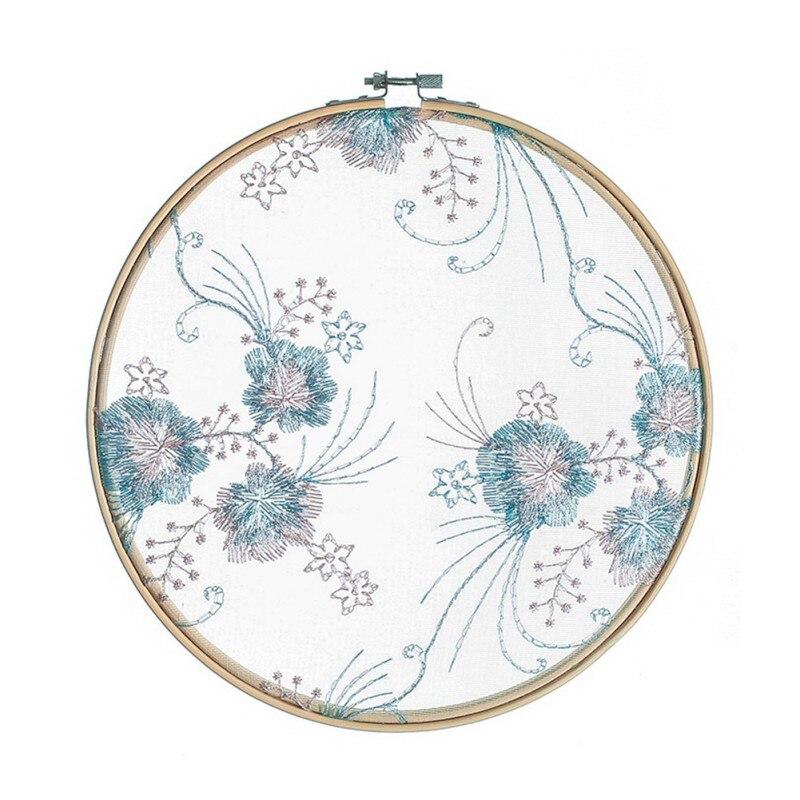 Hand made bamboo embroidery, stretch mesh embroidery, garden decoration, wedding decoration, display rack, bedroom: 25CM