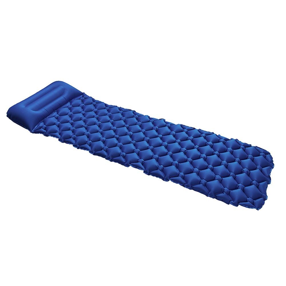 Car Back Seat Inflatable Bed Camping Sleeping Pad with Pillow PVC Inflatable Travel Bed PVC Airbed Mattress for Camping: Blue