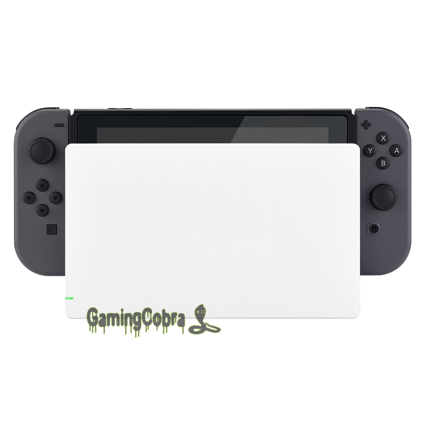 Custom Soft Touch White Faceplate DIY Replacement Housing Shell for Nintendo Switch Dock