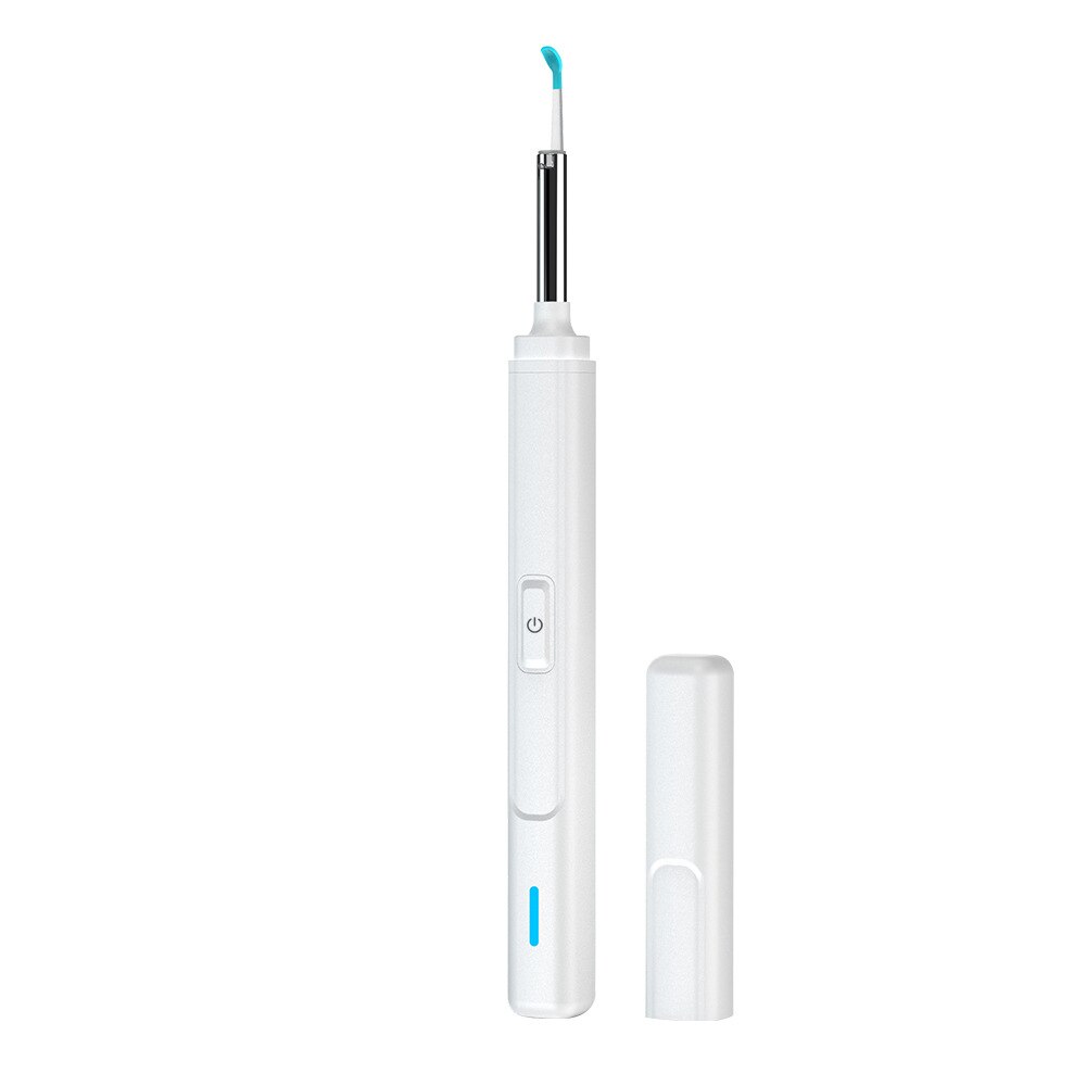 Oor Wax Visuele Oor Plukken Cleaner Met 1080P Hd Camera Oor Camera Otoscoop Met Licht, oor Wax Verwijderen Kit Iphone Ipad Android: White