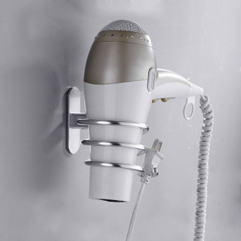 Wandmontage Föhn Holder Rack Zelfklevende Ruimte Aluminium Badkamer Plank Opslag Stand Nail Gratis Geen Boren 10166